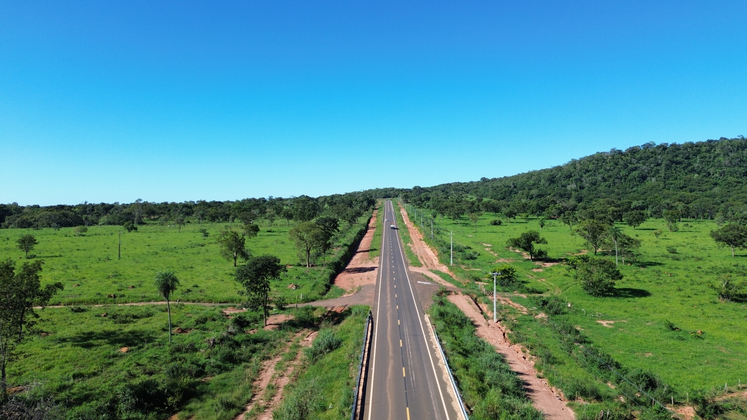 Rodovia MS 345 entre Campo Grande e Bonito MS