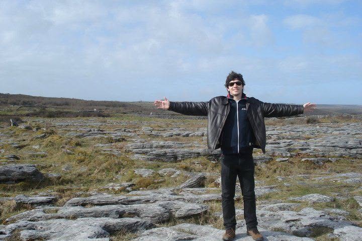 Luciano Terra durante viagem à Irlanda em 2009