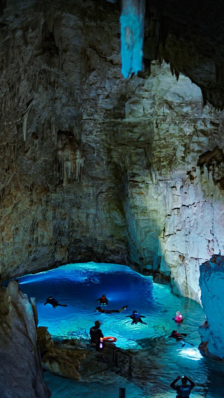 Interior da Gruta do Mimoso em Bonito
