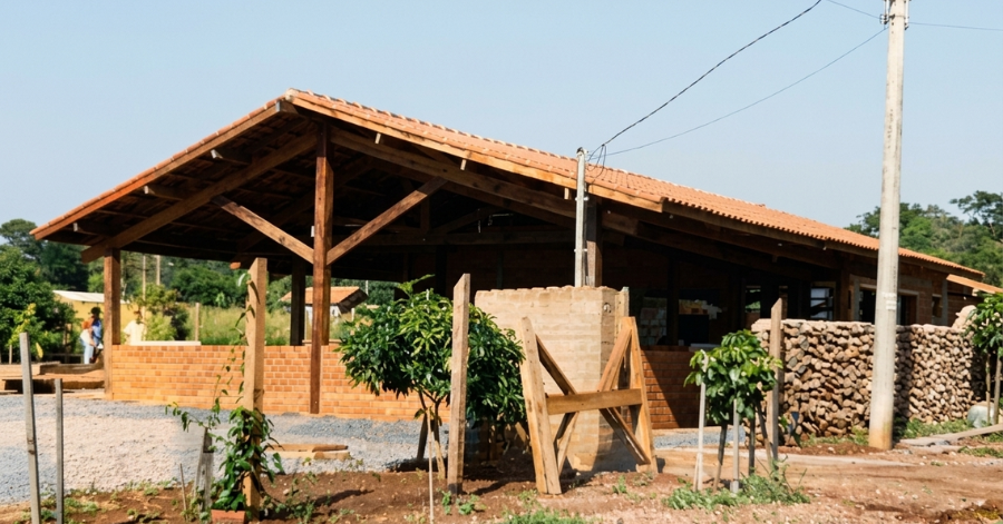 Fachada histórica do Bonito HI Hostel e Pousada nos primeiros anos