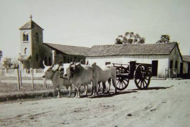 Montagem com fotografias antigas da cidade de Bonito Mato Grosso do Sul