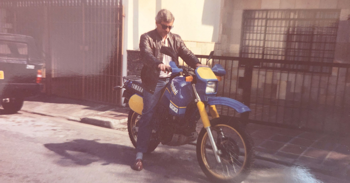 Luiz Octavio Campos em fotografia antiga feita em São Paulo