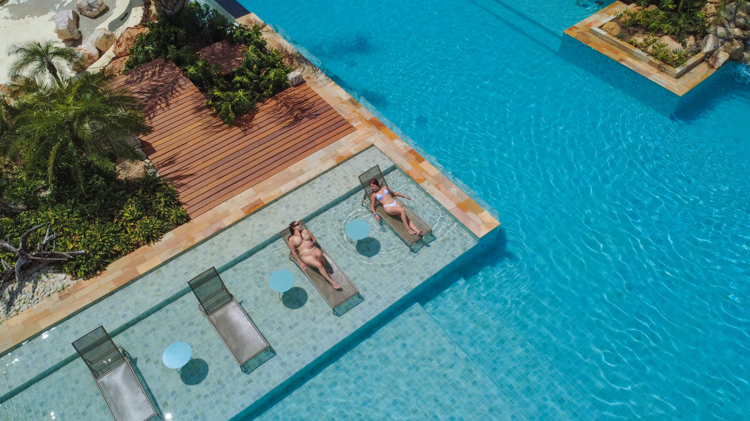 Piscina do receptivo da Boca da Onça